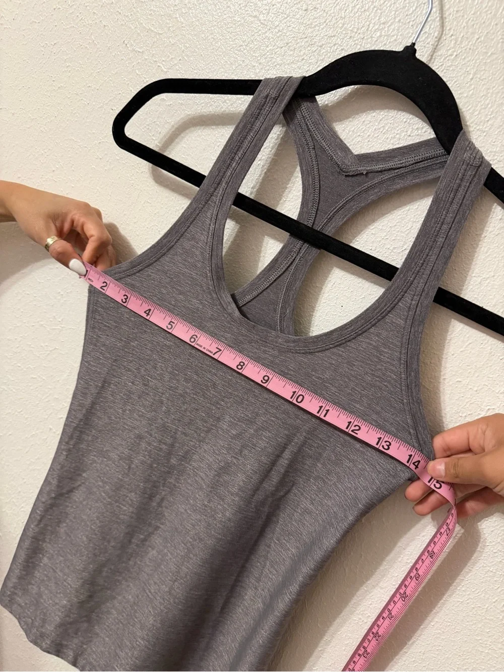 lululemon athletica Gray Racerback Yoga Tank
